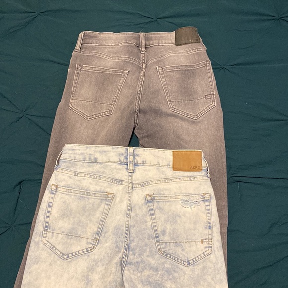 Boys (young man) Aeropostale skinny distress jeans bundle 27/28 - Picture 5 of 6